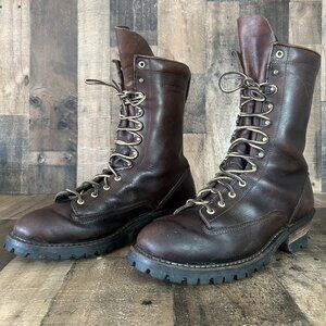 Whites Hathorn Explorer Logger Packer Plain Toe Work Boots Mens 14 D